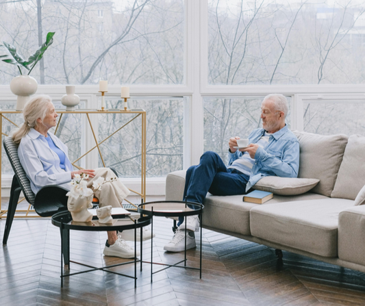 An older couple in a peaceful home setting, enjoying their time. Good planning can help ensure you can relax knowing your home and estate are protected.