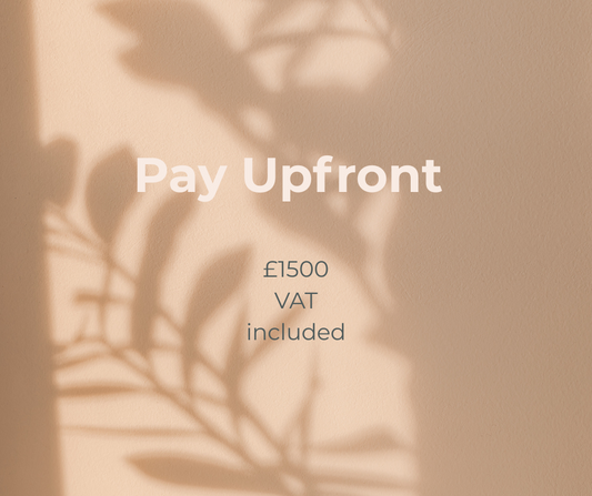 Pay Upfront £1500 inc VAT